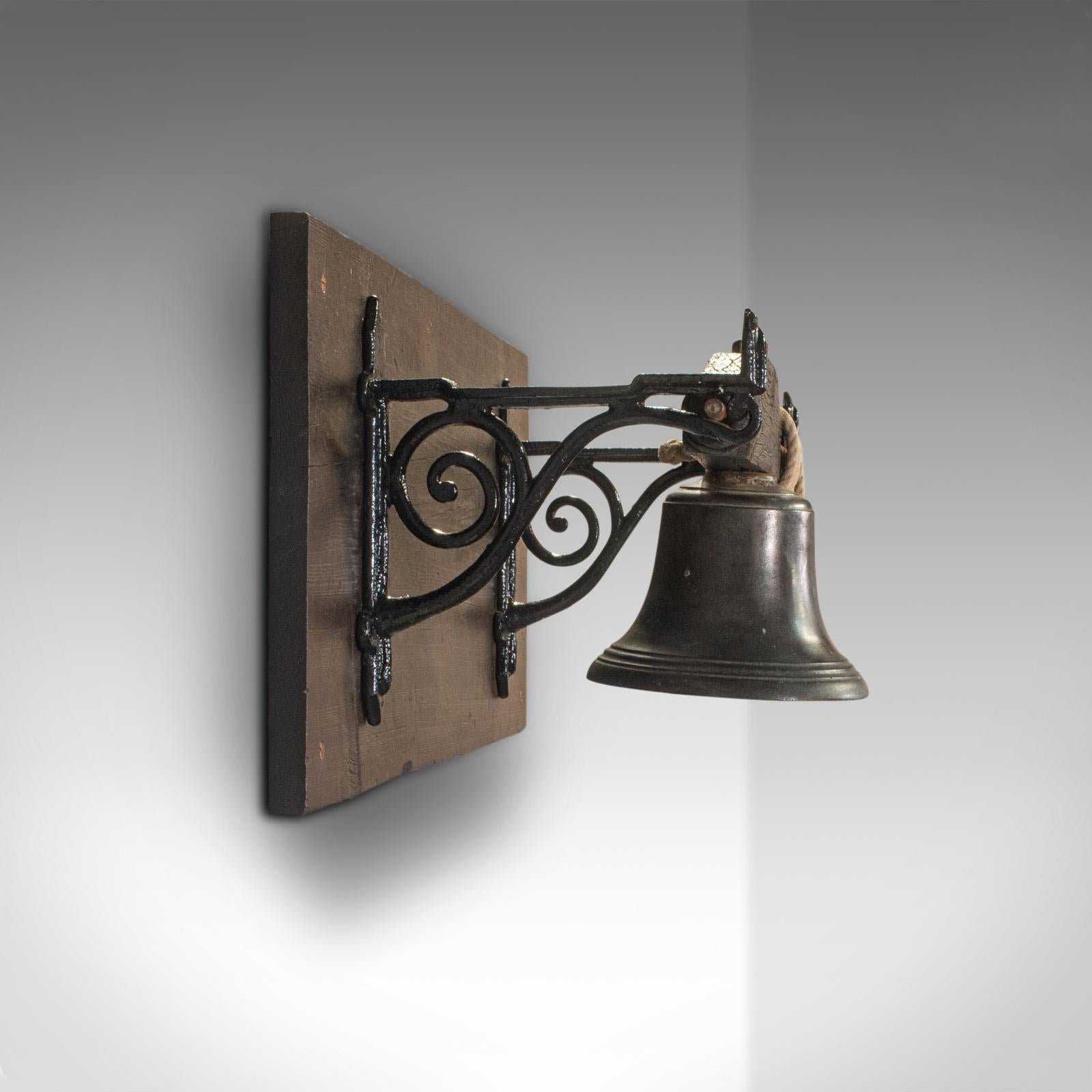 antique cast iron school bell