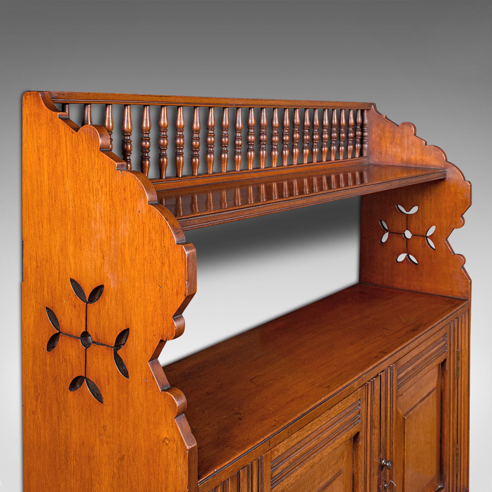 Noyer Antique Whatnot Cabinet monté, Anglais, Walnut, Display Cupboard, Victorian en vente