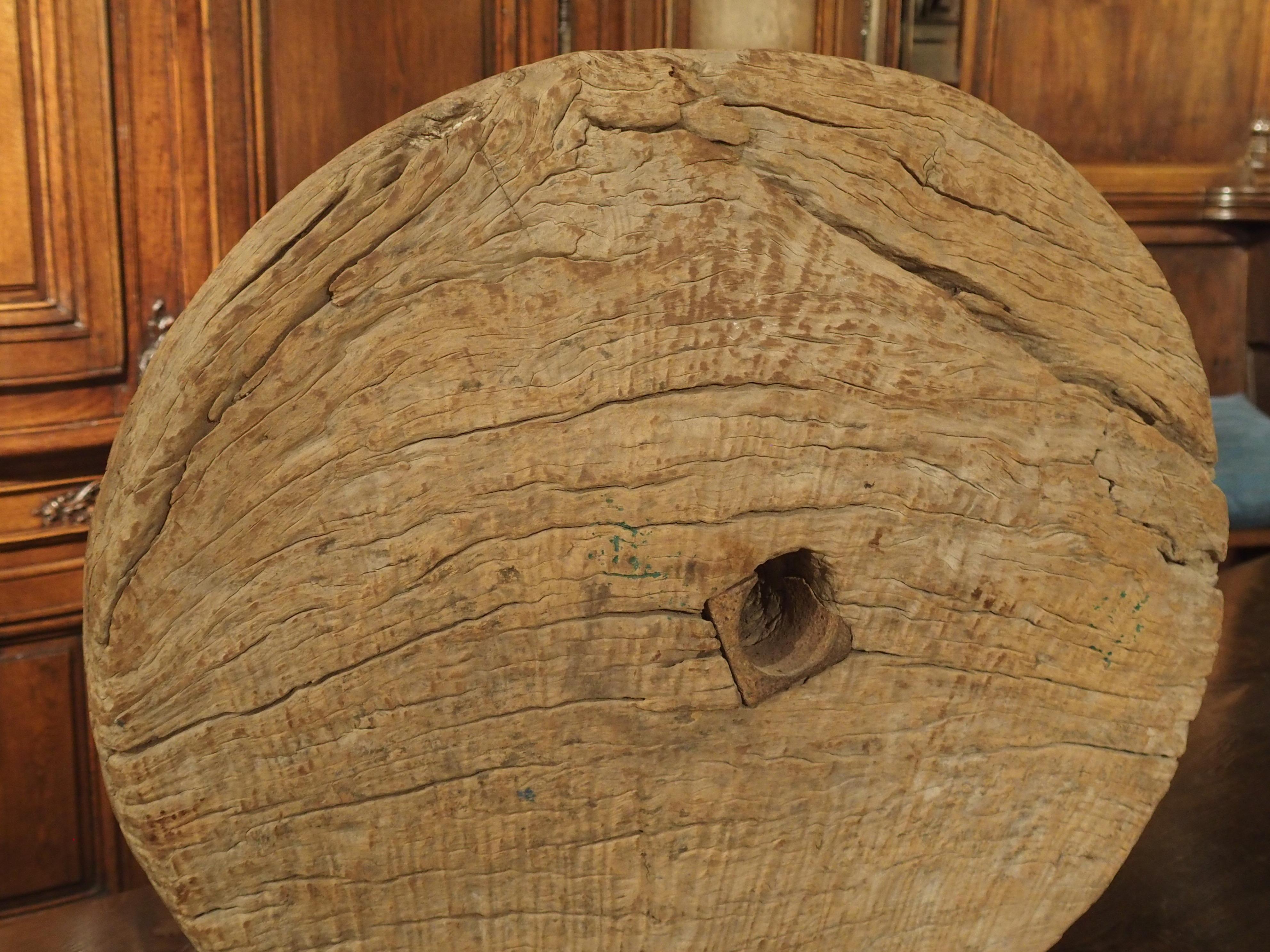 antique wooden wheel