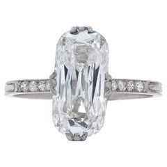 Neil Lane Couture Antique Cushion-Shaped Diamond and Platinum Ring