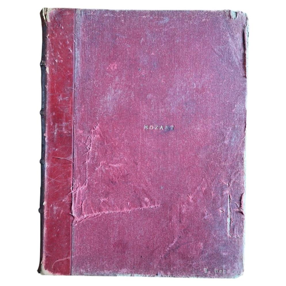 Antique Mozart Sonatas Sheet Music Book, Peters Edition, Late 19th Century, 2C48