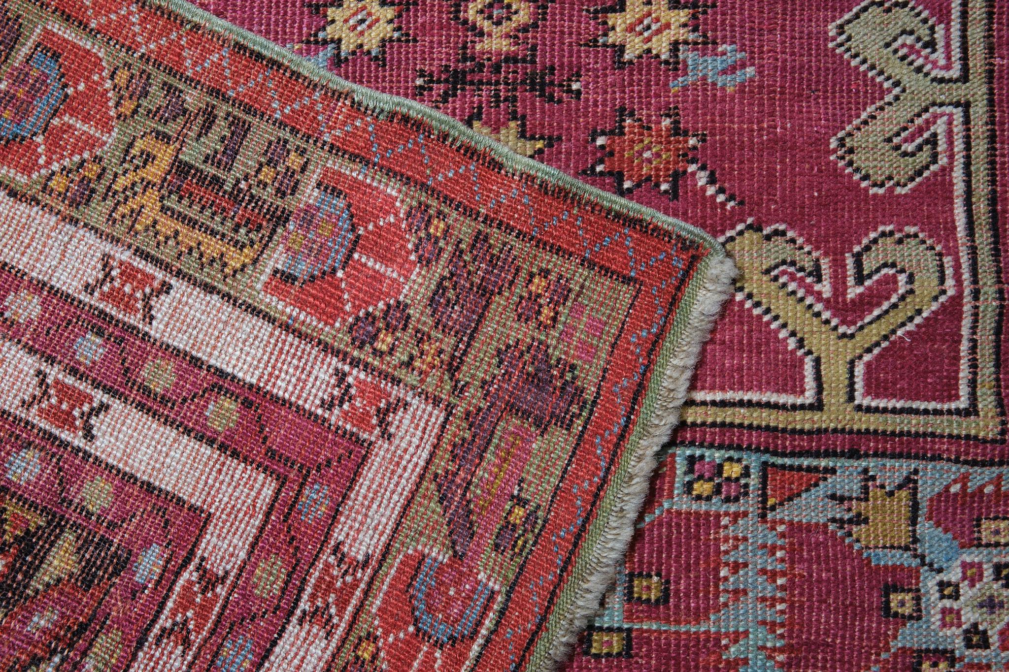 Oushak Antique Mucur 'Mudjar / Mujur' Prayer Rug, Turkish Central Anatolian Carpet For Sale