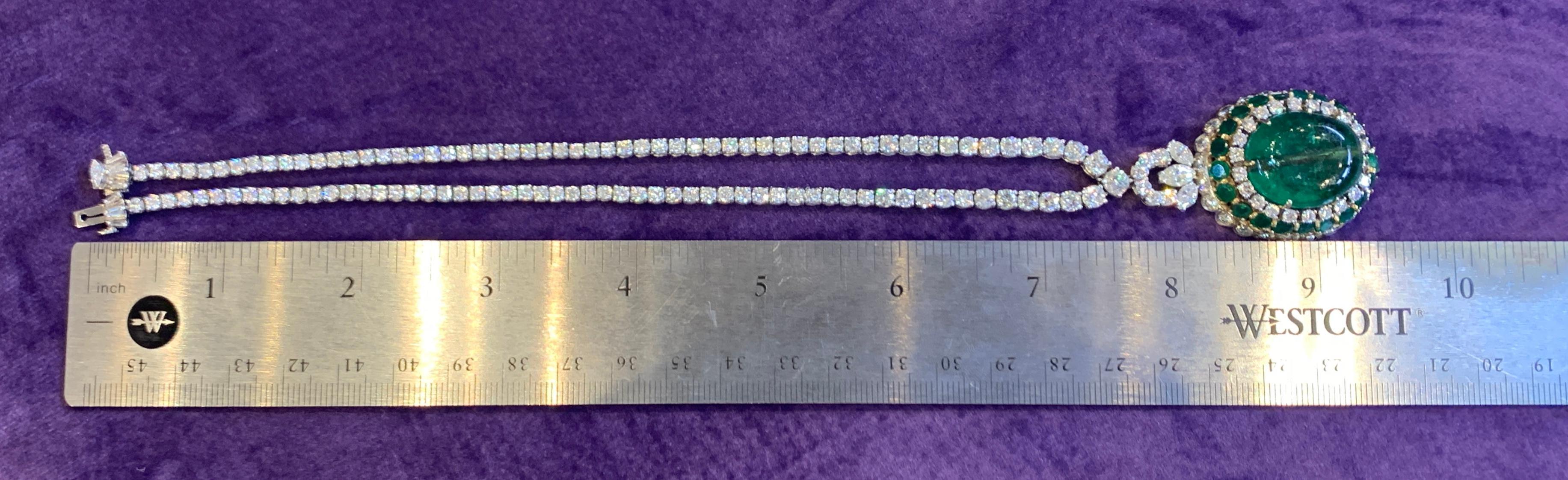 Collier ancien moghol en perles d'émeraude certifiées et diamants en vente 1