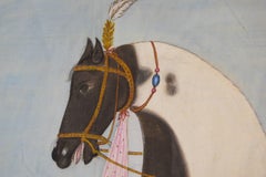 Antique Mughal Indian Horse Painting