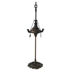 Antique Mughal Rajasthani India Bronze Oil Lamp