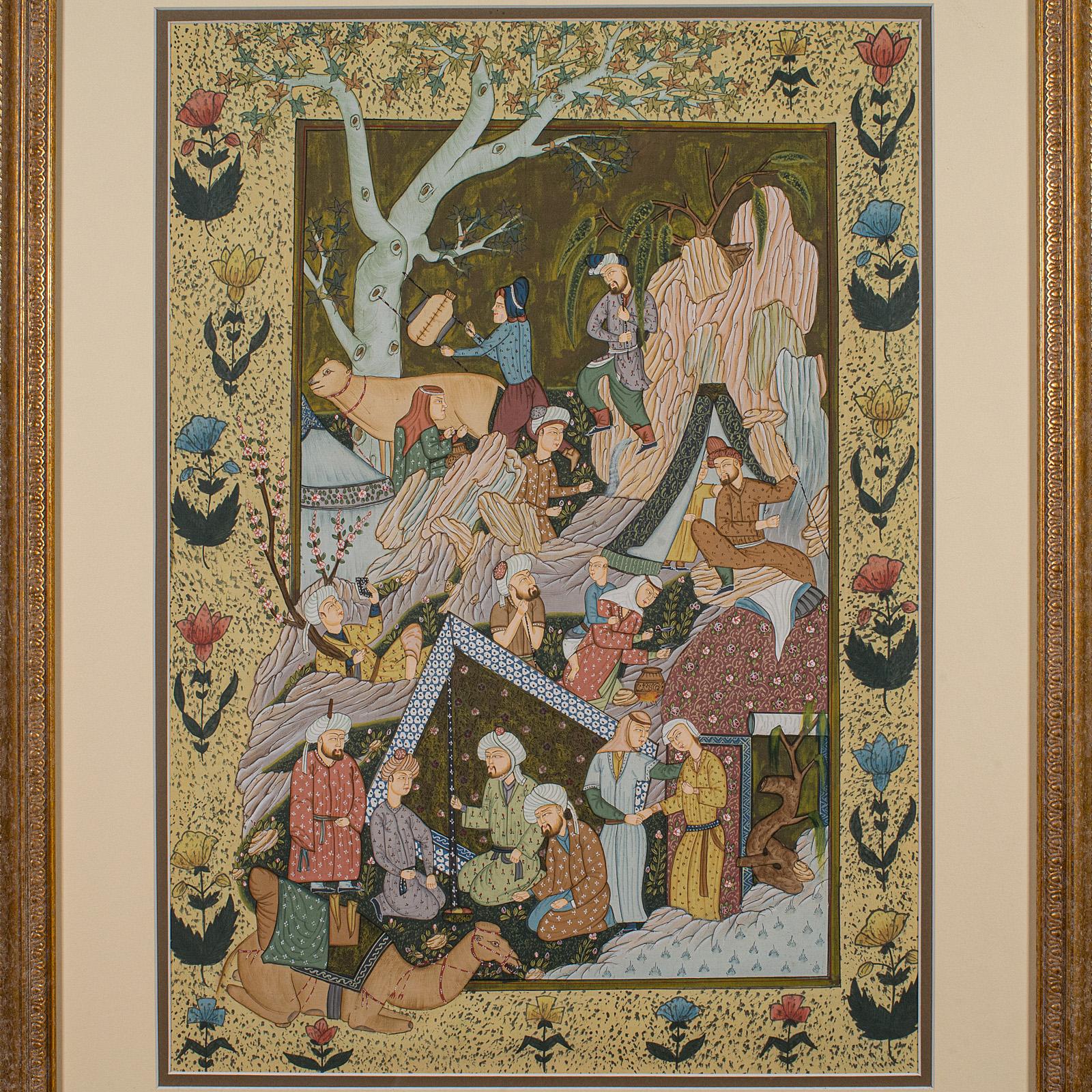 19th Century Antique Mughal School Painting, Indian, Art, After Seven Thrones, Late Victorian