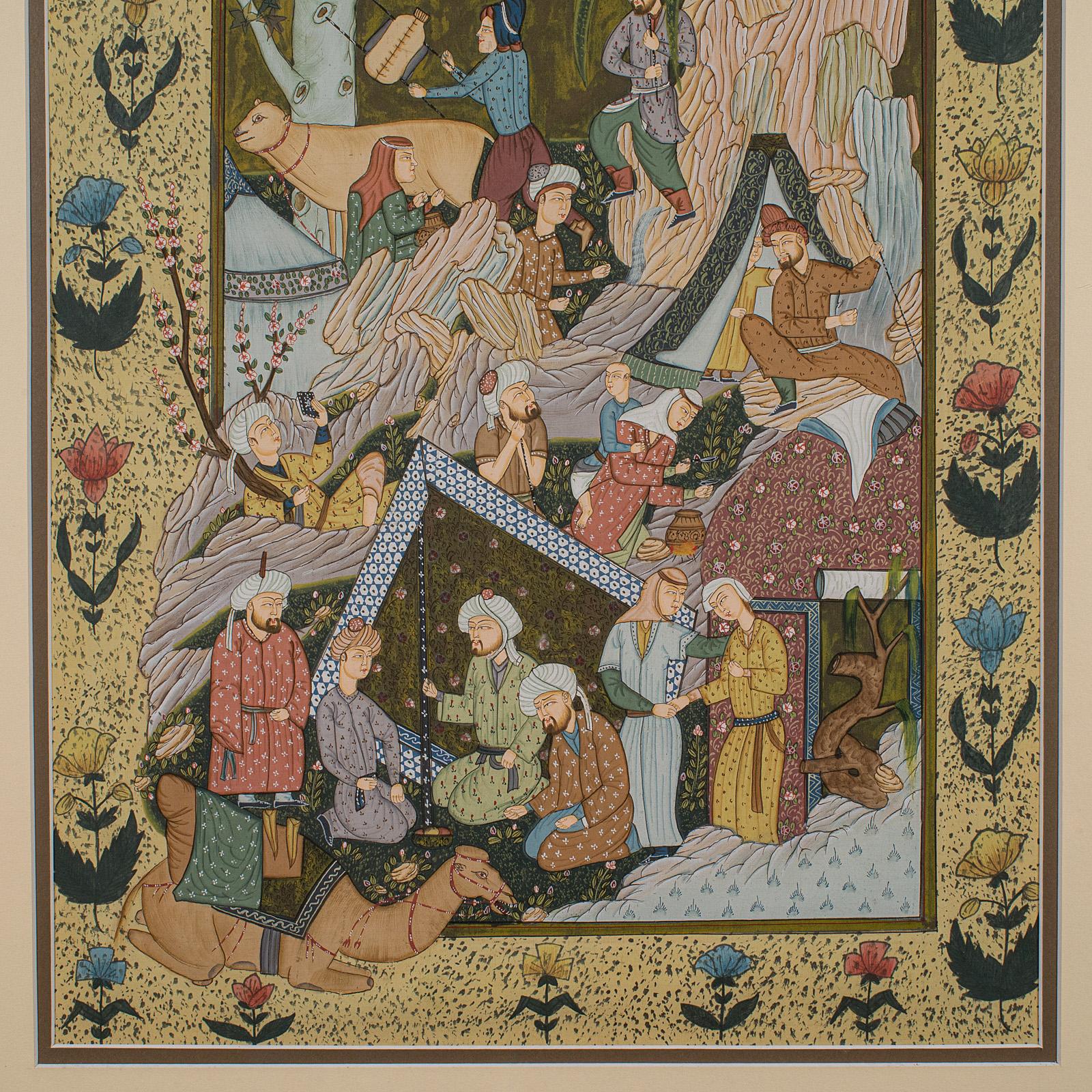 Antique Mughal School Painting, Indian, Art, After Seven Thrones, Late Victorian 1