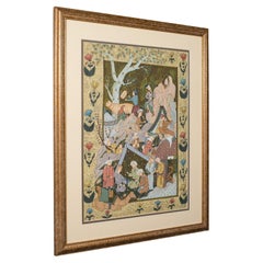 Antique Mughal School Painting, Indian, Art, After Seven Thrones, Late Victorian