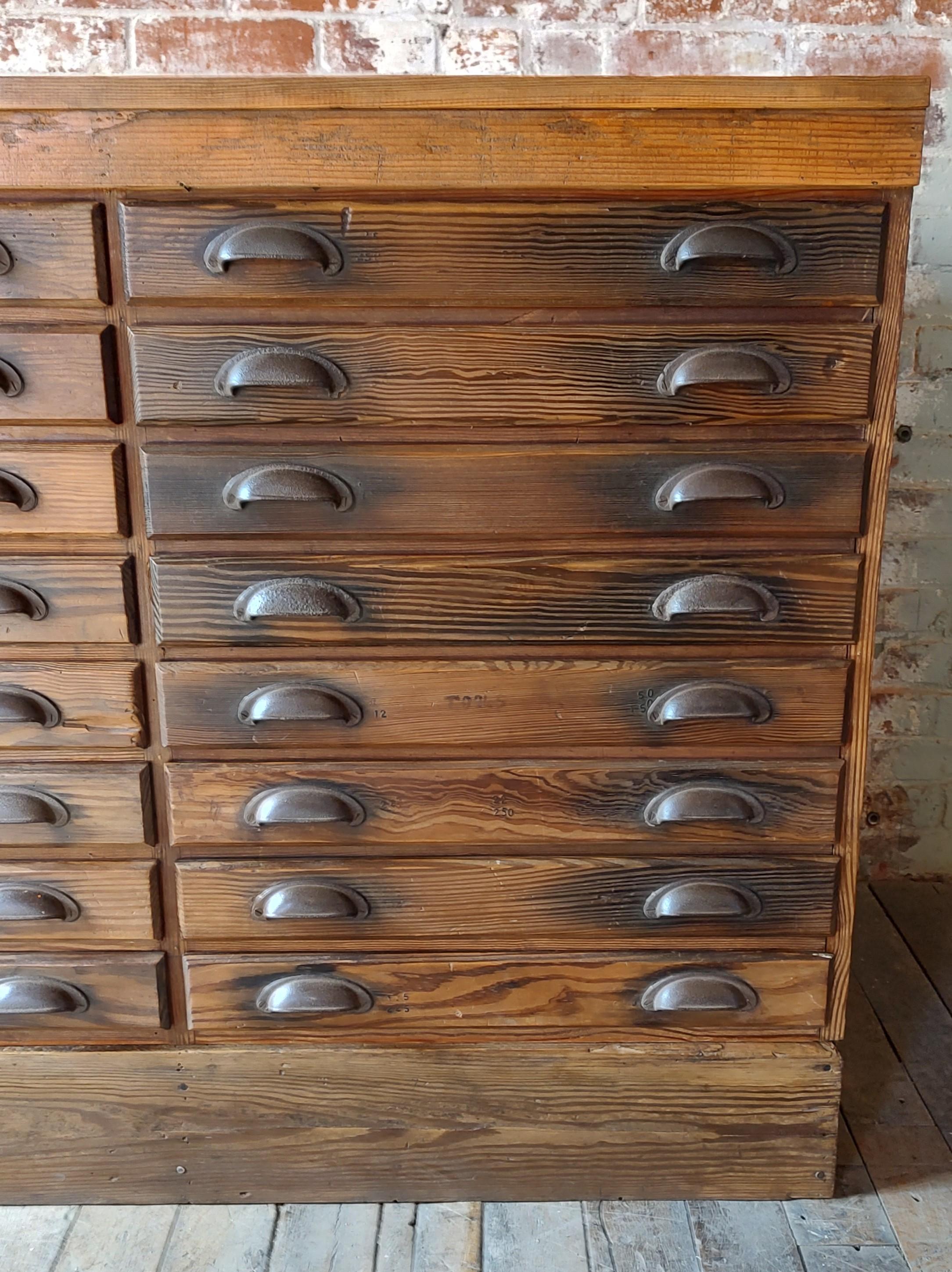 20th Century Antique Multi-Drawer Cabinet For Sale
