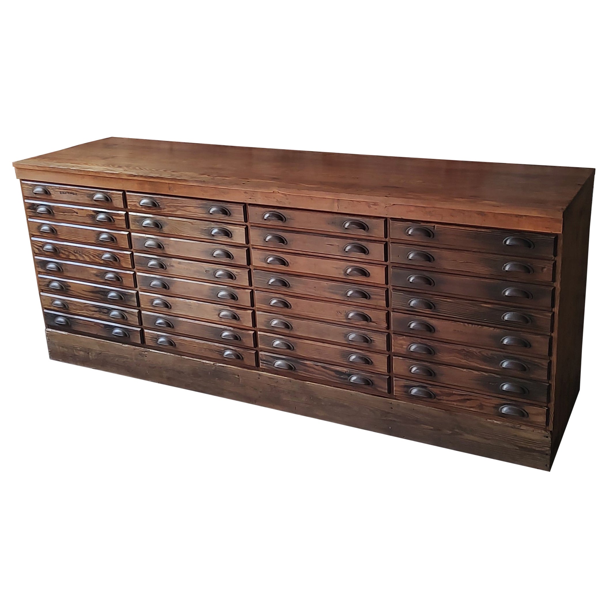 Antique Multi-Drawer Cabinet