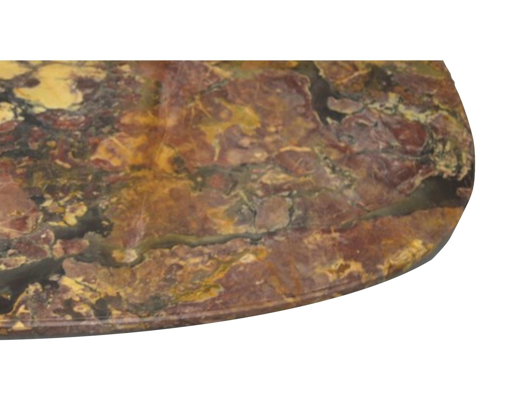 French Antique Multicolored Marble Tabletop For Sale