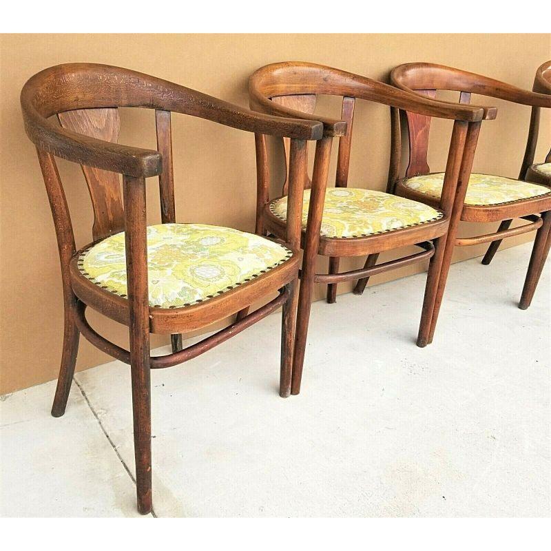 Antique Mundus J & J Kohn Bentwood Elbow Dining Chairs 1
