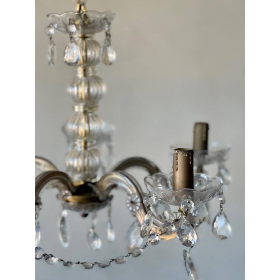 Antique Murano Art Glass Chandelier, Italy For Sale 1