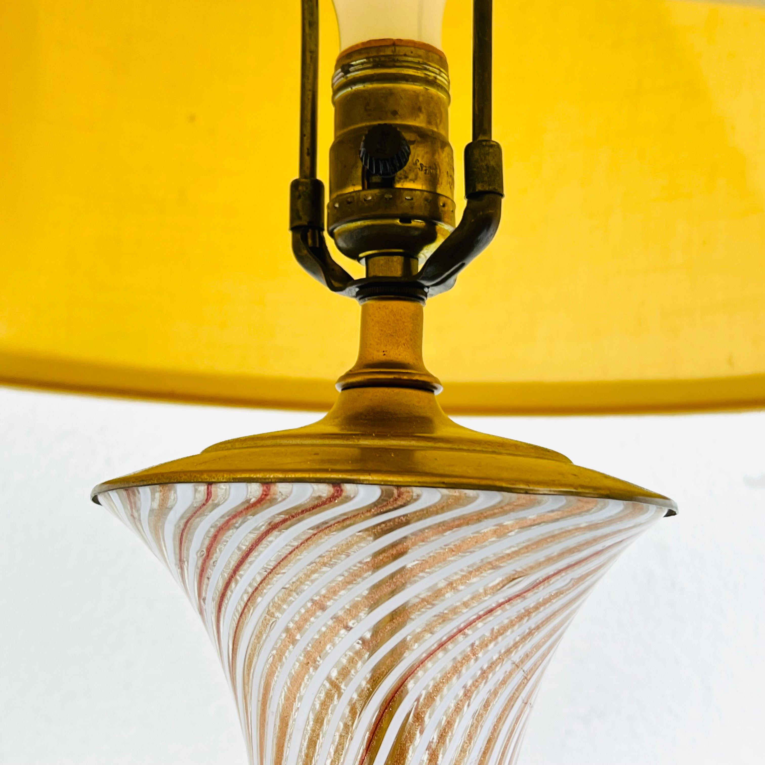 Antike Murano-Glaslampe von Dino Martens im Angebot 2