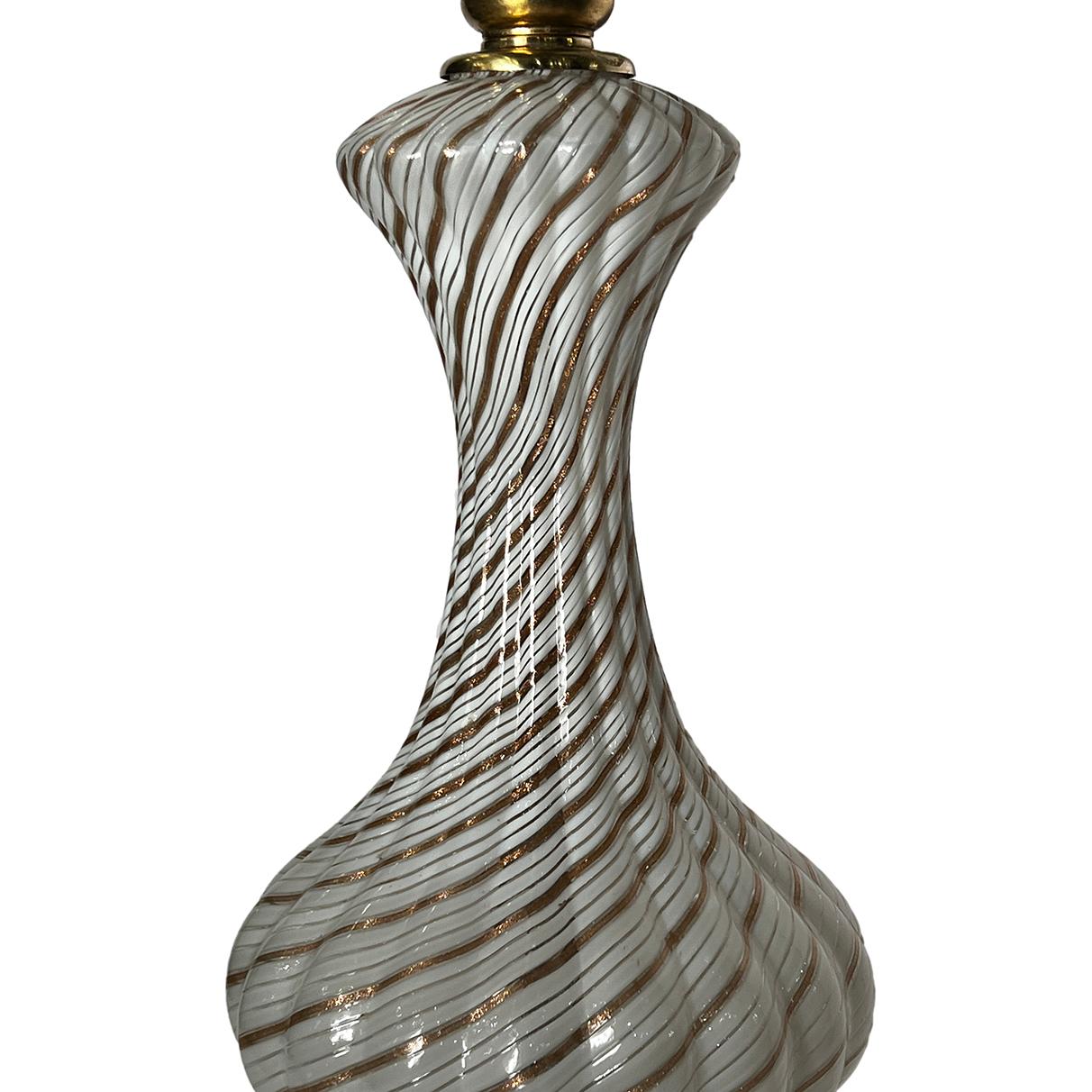 Italian Antique Murano Glass Lamp For Sale