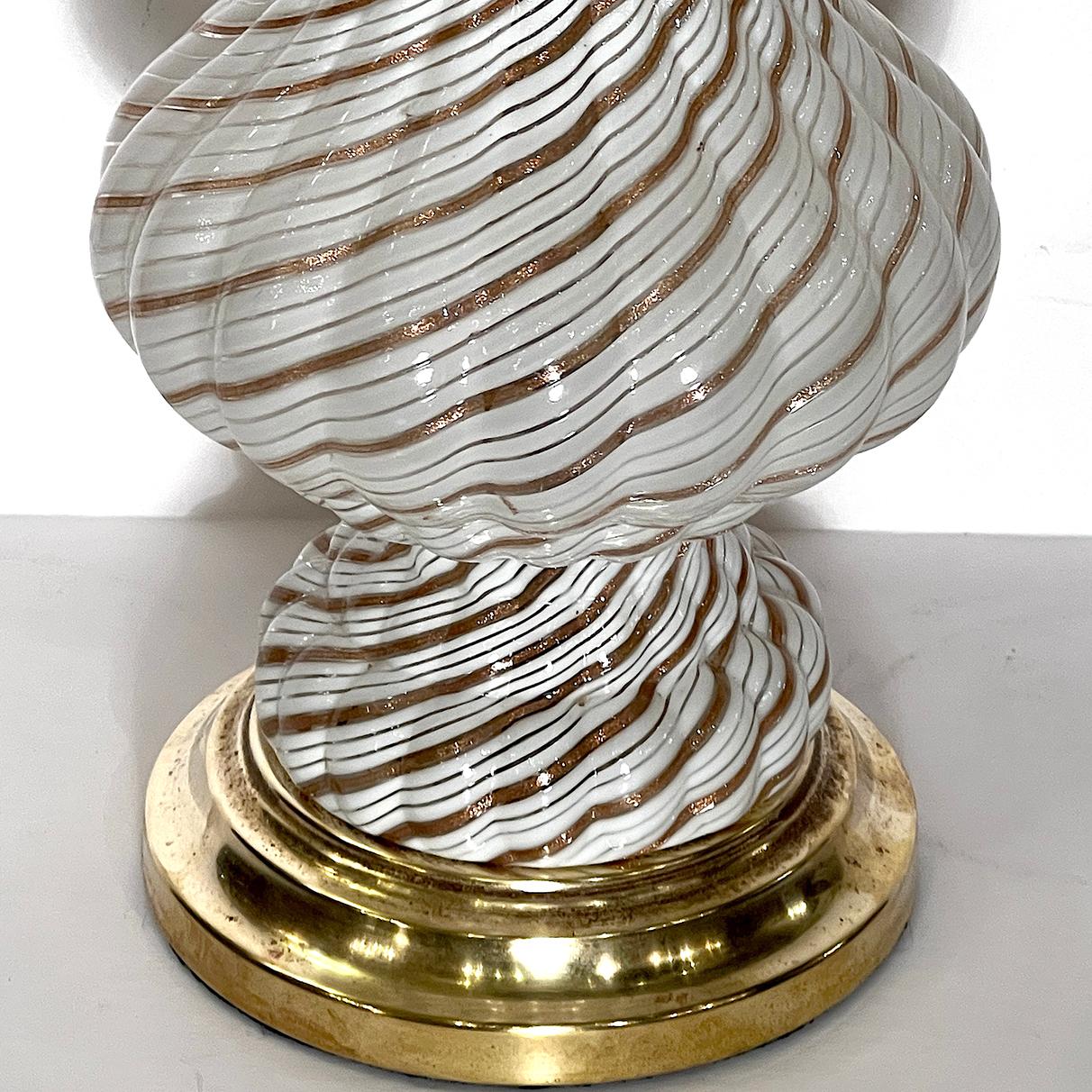 Antike Lampe aus Muranoglas (Geblasenes Glas) im Angebot