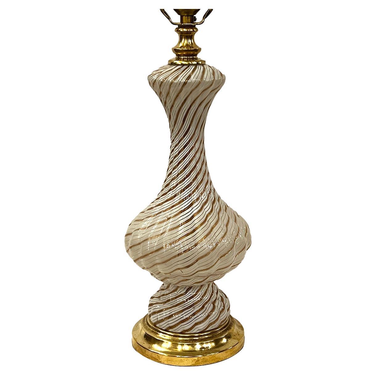 Antike Lampe aus Muranoglas im Angebot