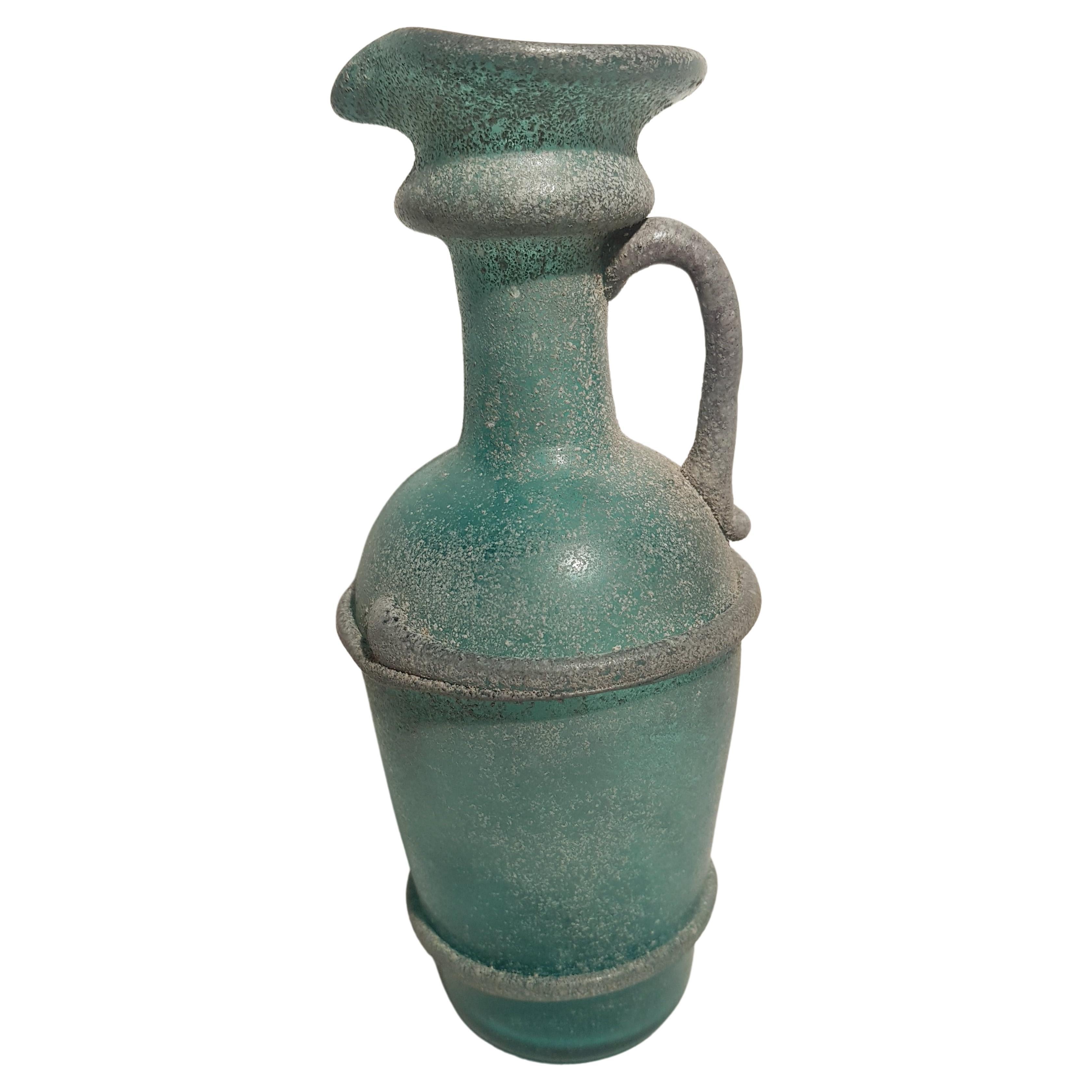 Antique Murano Glass Roman Style Vase For Sale