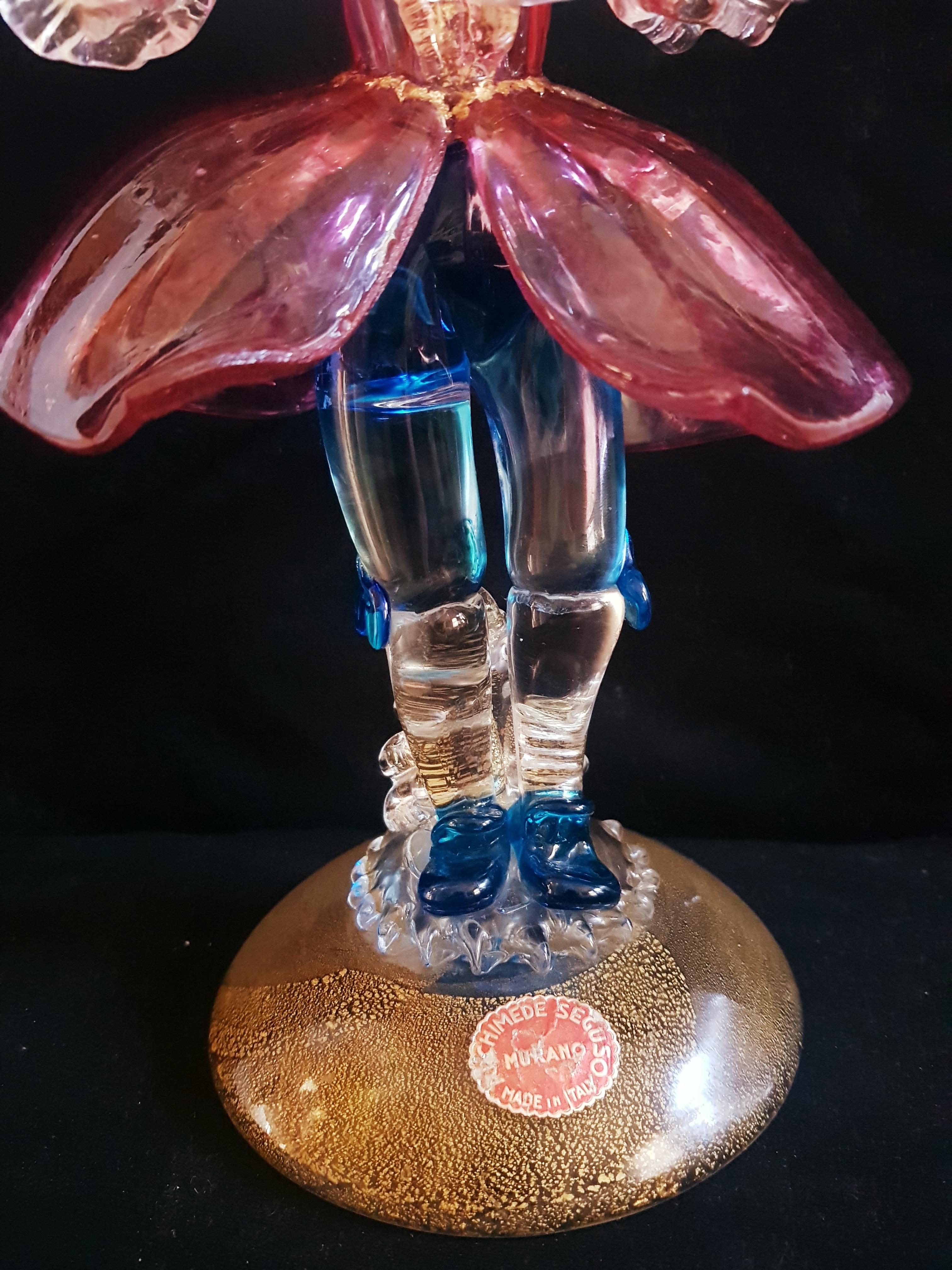 Antique Murano Glass by Archimede Seguso  sculpture  In Excellent Condition For Sale In Grantham, GB