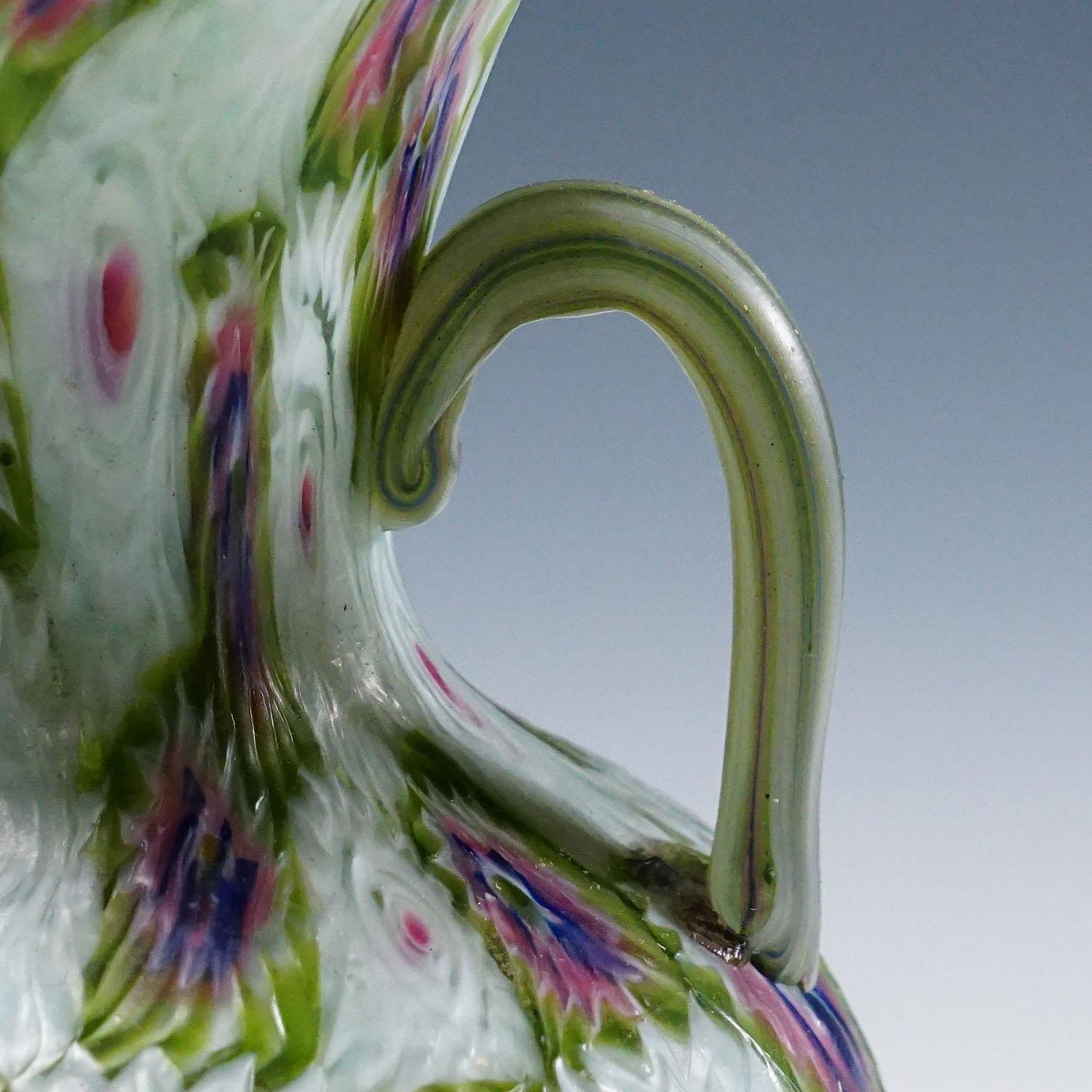 Mid-Century Modern Vase mural ancien avec poignées, Fratelli Toso Murano vers 1920 en vente