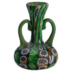 Antike Murrine-Vase mit Henkeln, Fratelli Toso Murano, ca. 1920er Jahre