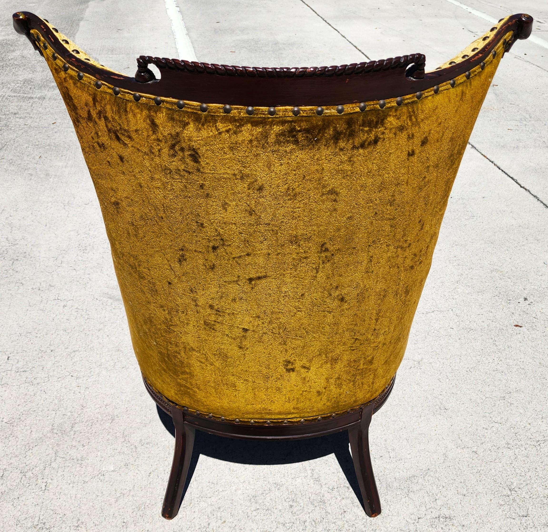 American GROSFELD HOUSE Armchair Antique Museum Quality For Sale