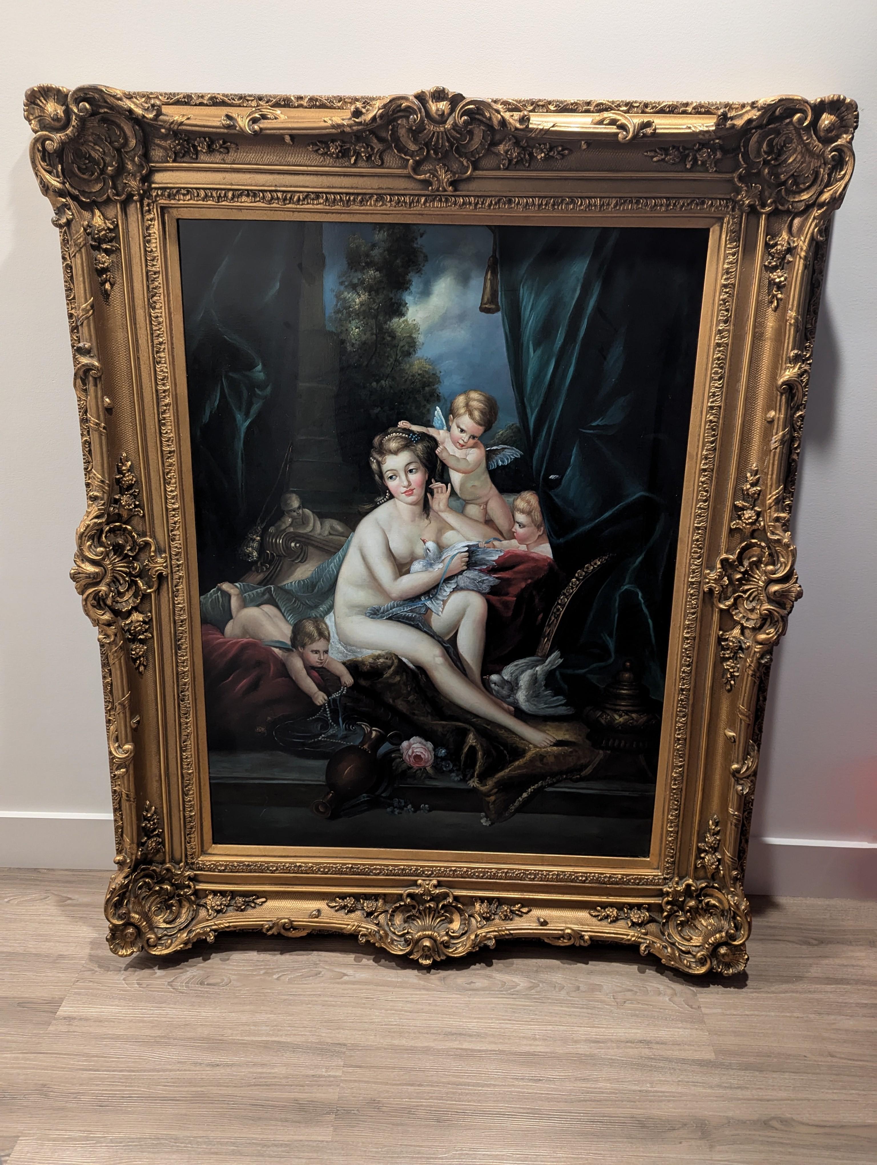 Rococò Riproduzione in qualità di museo antico della Toilette di Venere di François Boucher in vendita