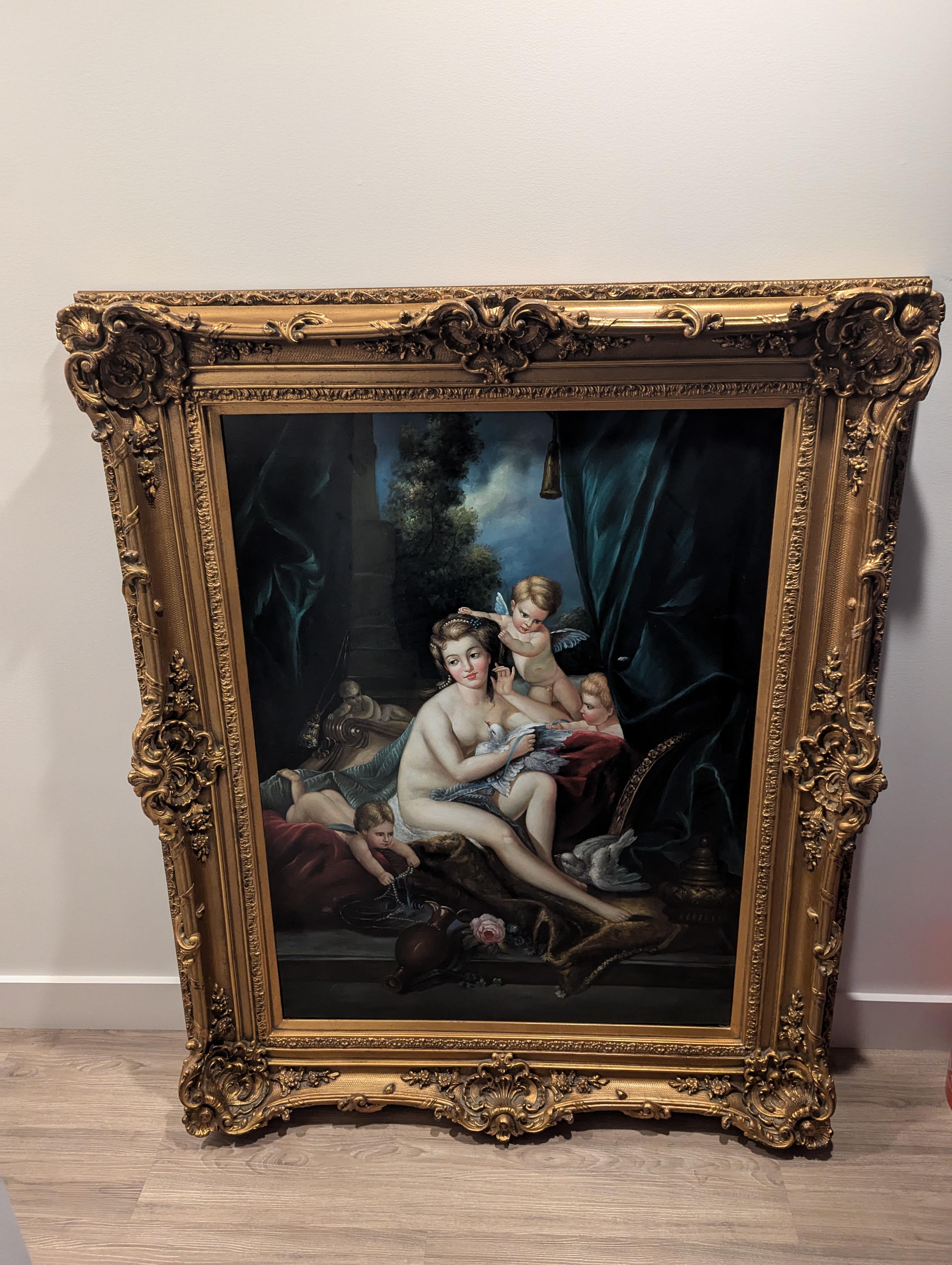 Francese Riproduzione in qualità di museo antico della Toilette di Venere di François Boucher in vendita