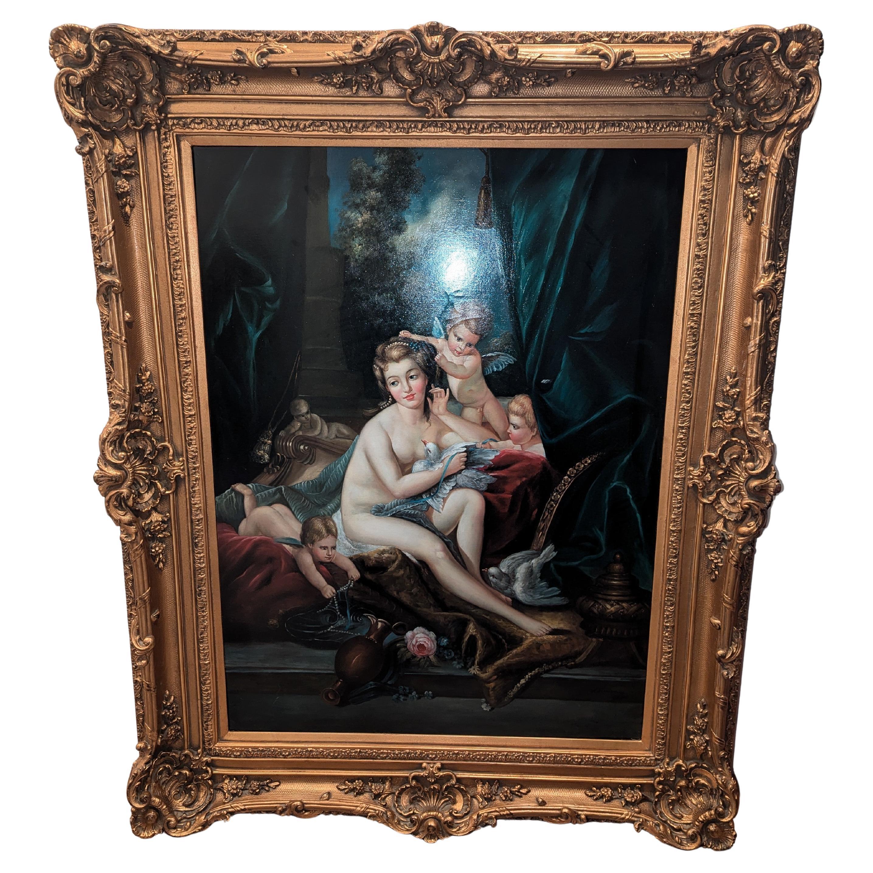 Riproduzione in qualità di museo antico della Toilette di Venere di François Boucher