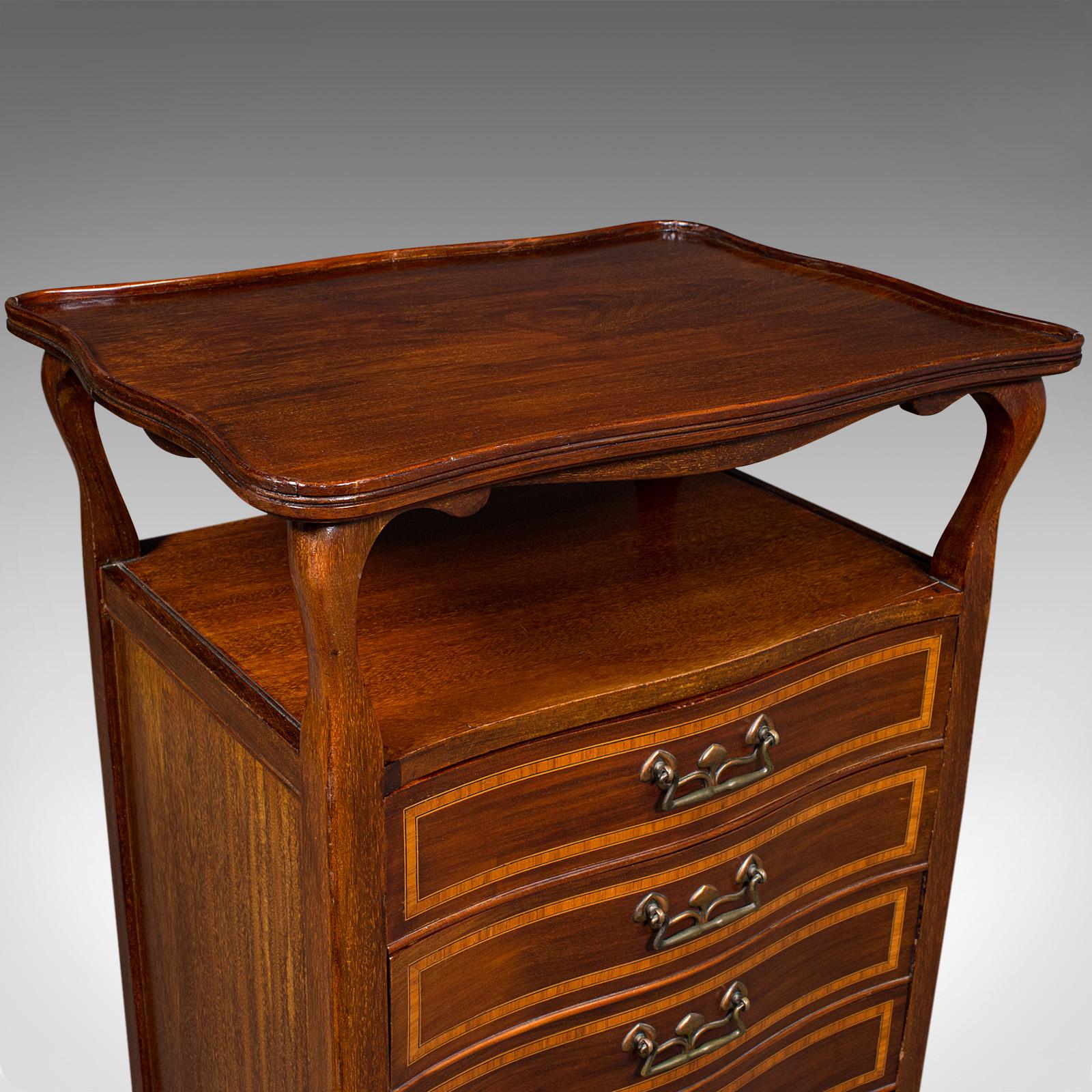 Ancien cabinet de musique anglais, document, tiroirs à spécimens, édouardien, vers 1910 en vente 1