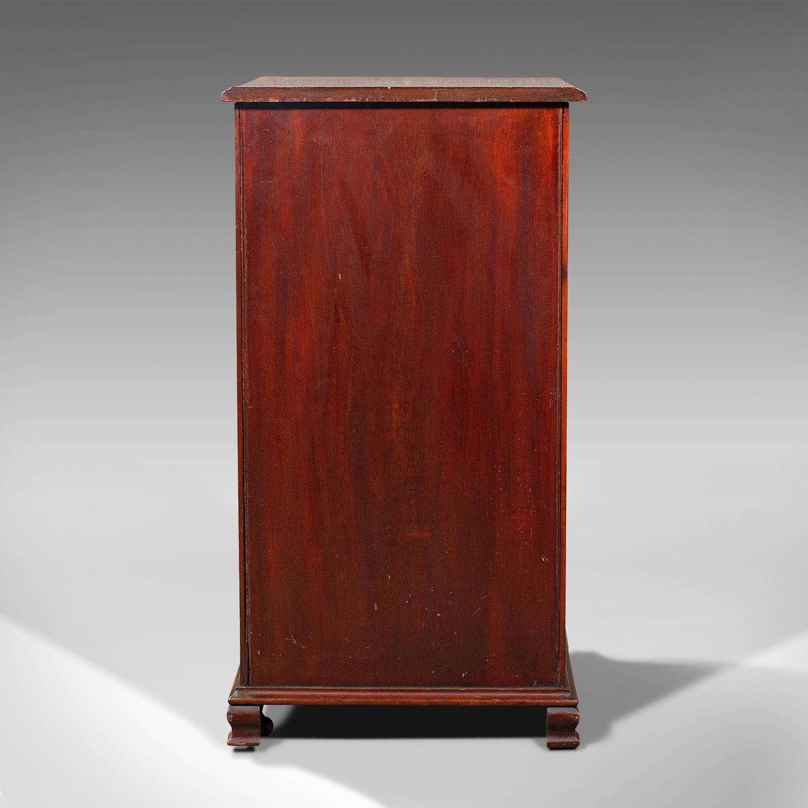 19th Century Antique Music Cabinet, English, Rosewood, Display Case, Inlay, Victorian, C.1870
