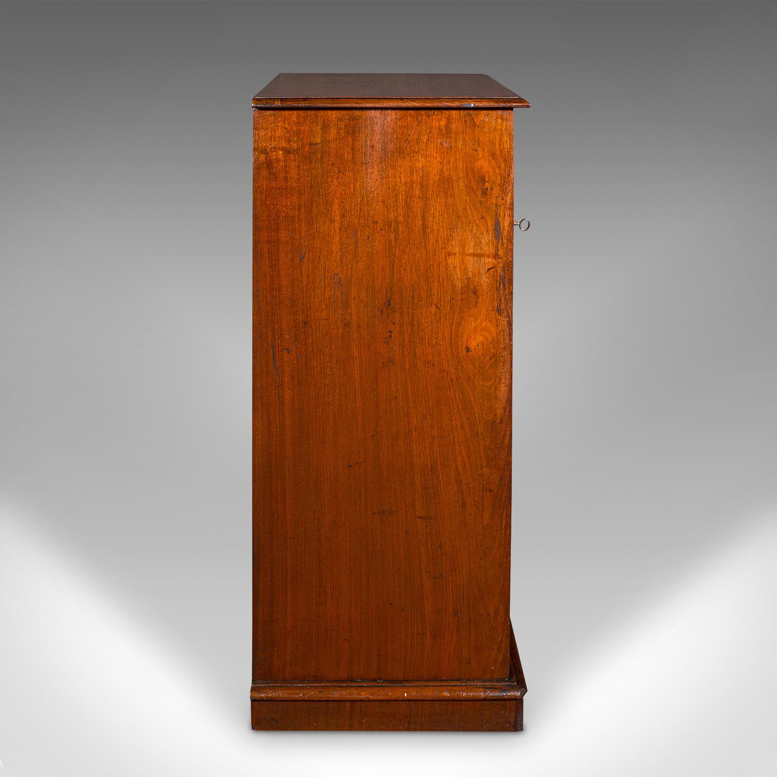 Late 19th Century Antique Music Cabinet, English, Walnut, Drawing Room, Side Cabinet, Victorian For Sale