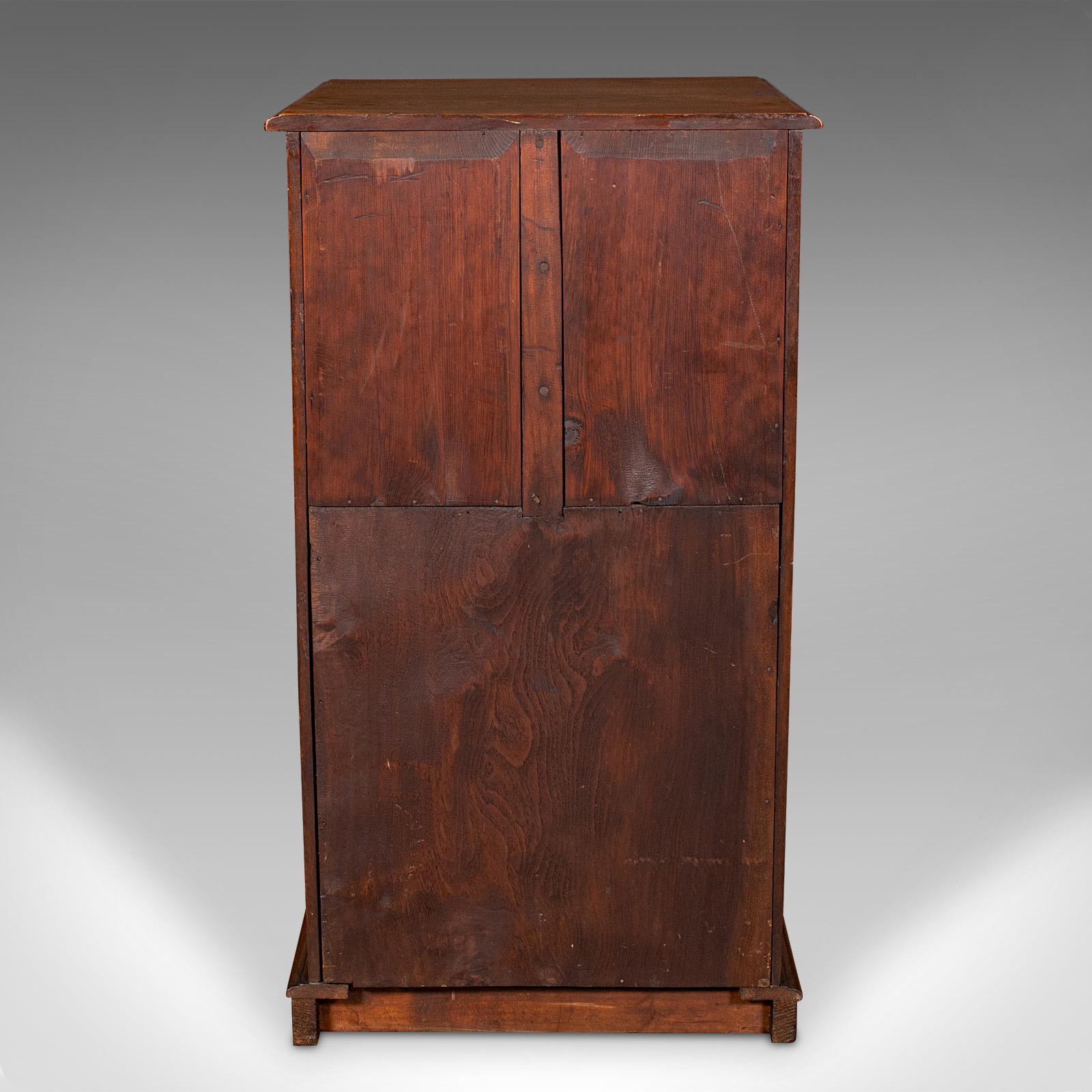 Antique Music Cabinet, English, Walnut, Drawing Room, Side Cabinet, Victorian For Sale 1