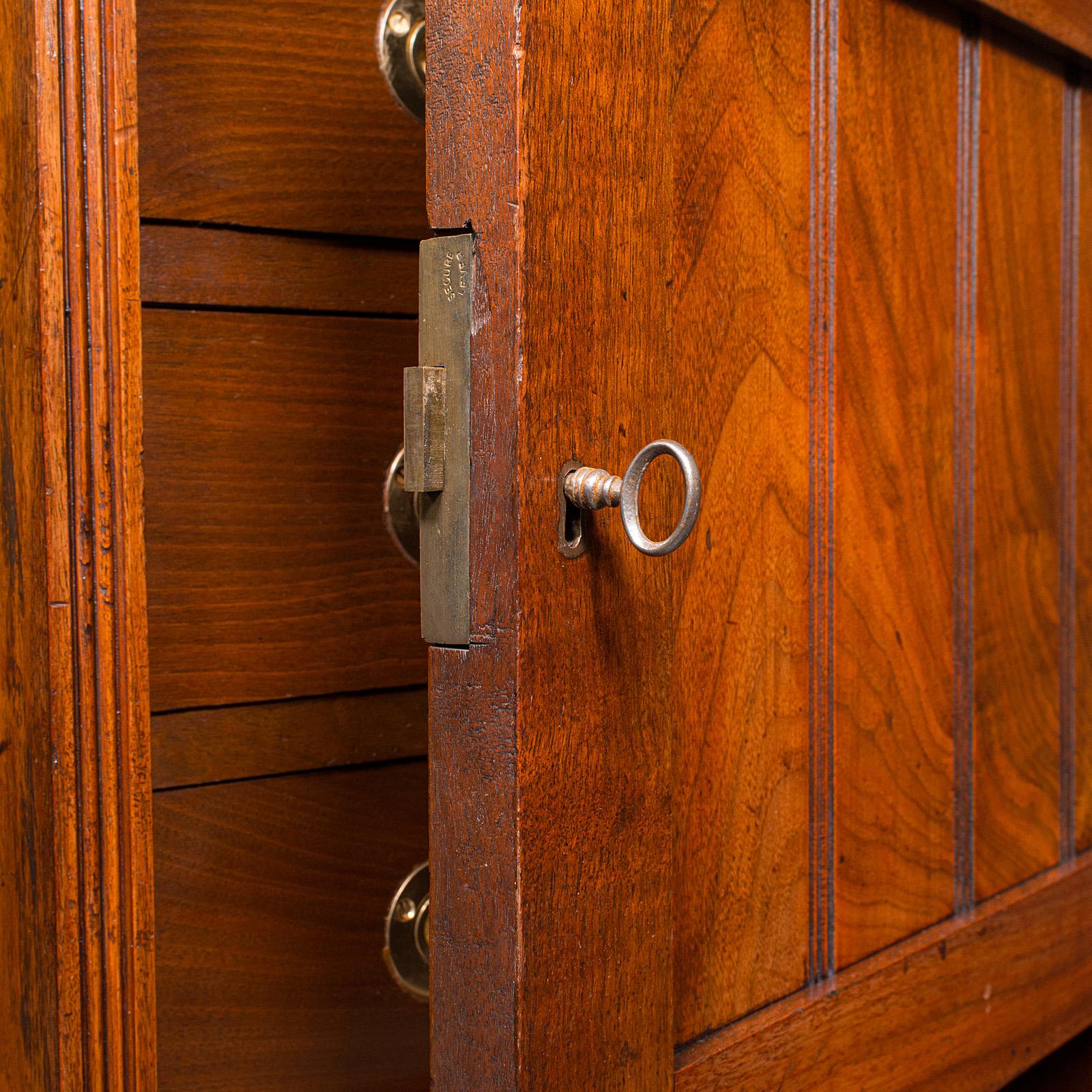 Antique Music Cabinet, English, Walnut, Drawing Room, Side Cabinet, Victorian For Sale 4