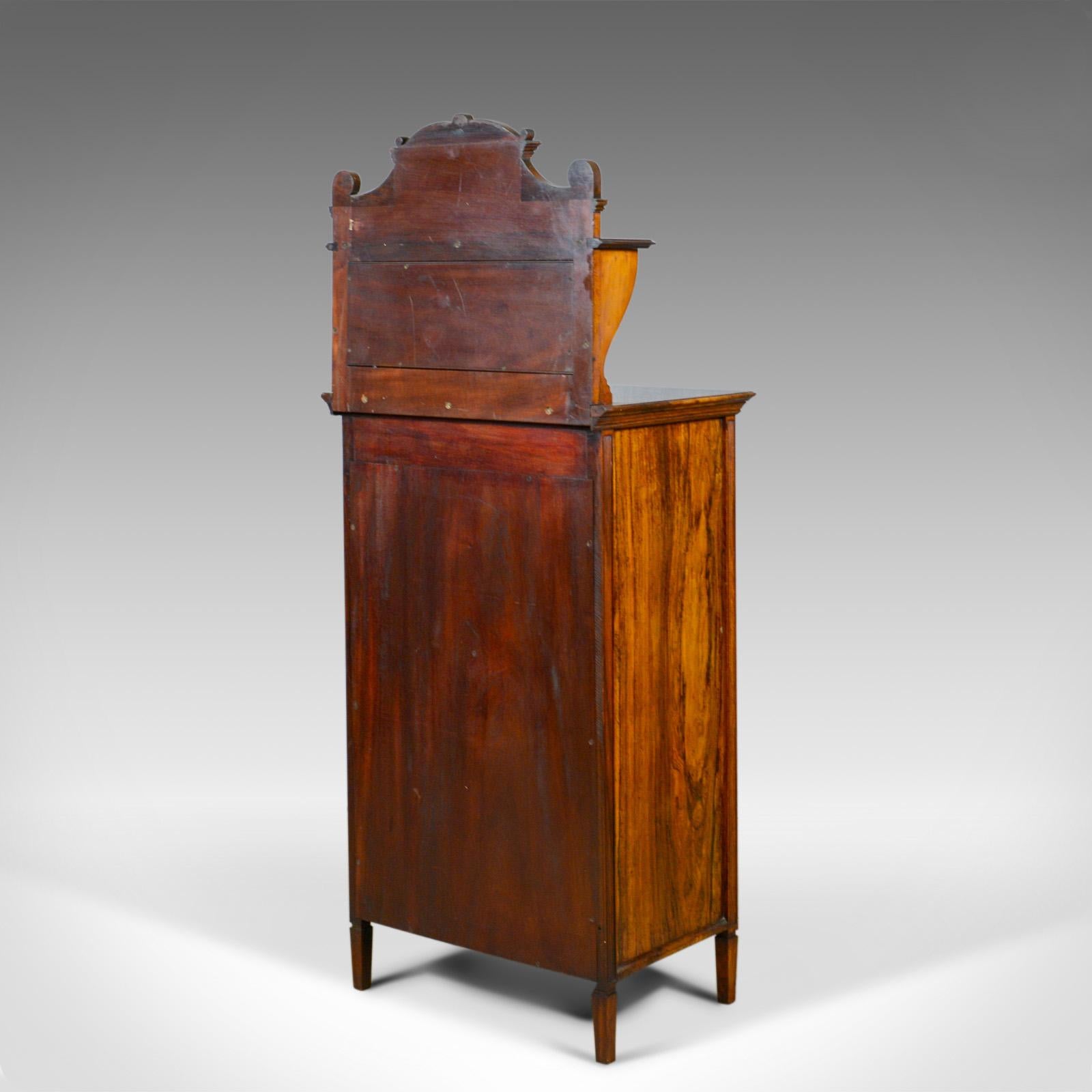 victorian rosewood music cabinet