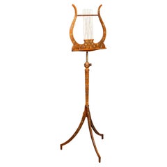 Antico leggio per musica, inglese, noce, regolabile, Reggenza, Circa 1820