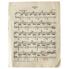 Antique Music Sheets from Late 1800s-1920s Sweden