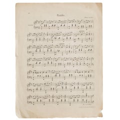 Antique Musical Notes from Sweden, Late 1800s