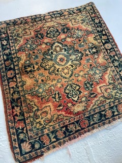Antique Muted Sarouk Rug with Shifts of Hues, c. 1930-40's