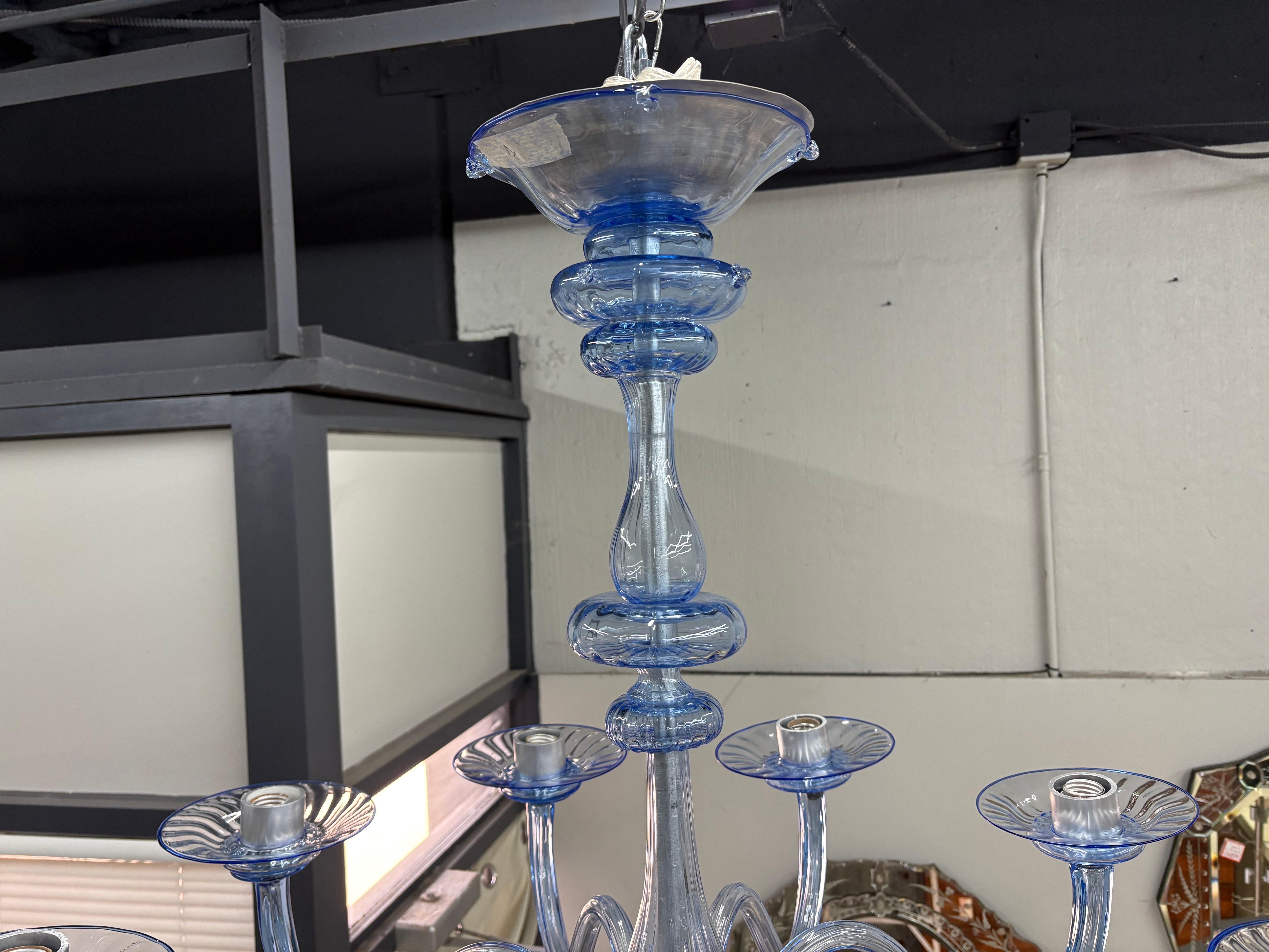 Antike MVM Cappellin & Co. Muranoglas-Kronleuchter im Zustand „Gut“ im Angebot in Houston, TX