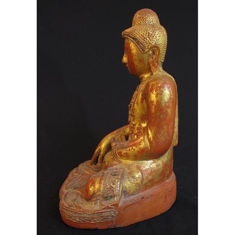 Burmese Antique Myanmar Mandalay Buddha from Burma For Sale