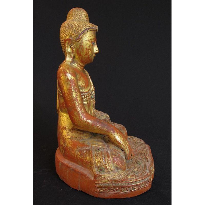 19th Century Antique Myanmar Mandalay Buddha from Burma For Sale