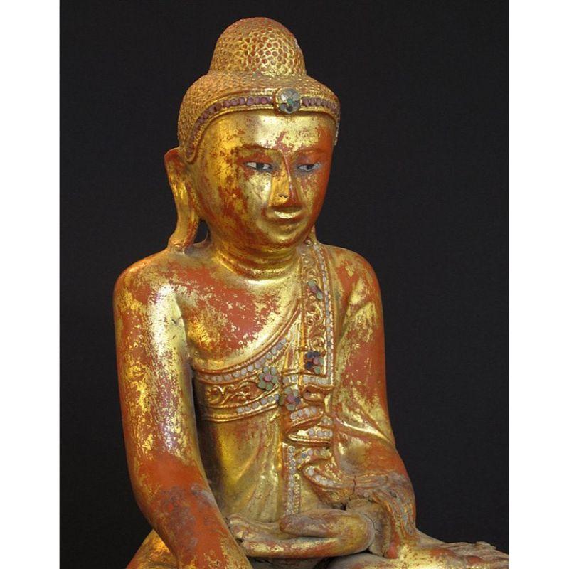 Antique Myanmar Mandalay Buddha from Burma For Sale 1