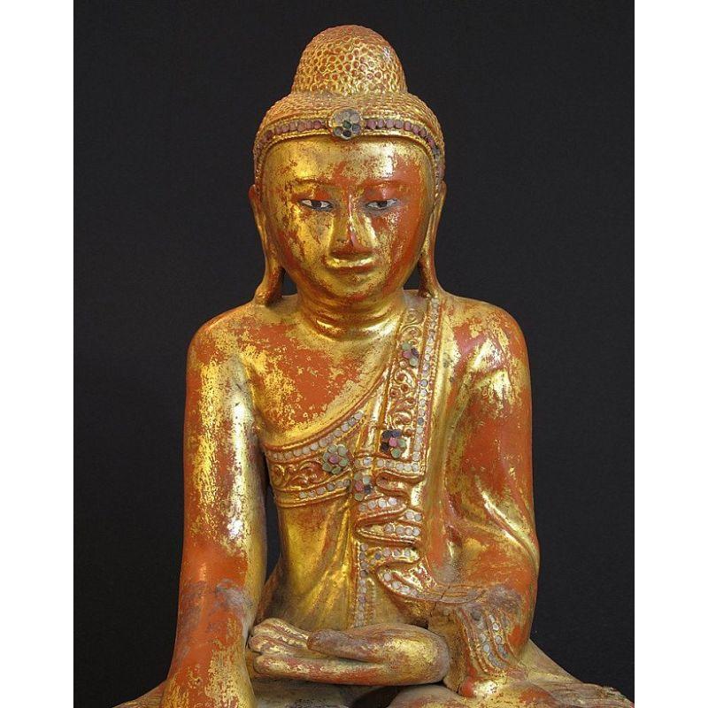 Antique Myanmar Mandalay Buddha from Burma For Sale 2