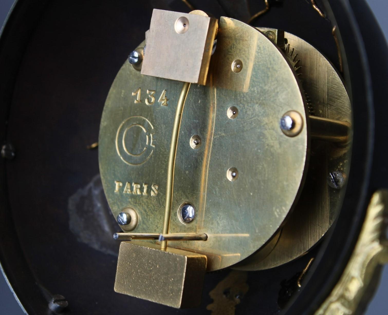 Antike Mystery-Kaminuhr, Mysterieuse Pendule, Frankreich, um 1900 1