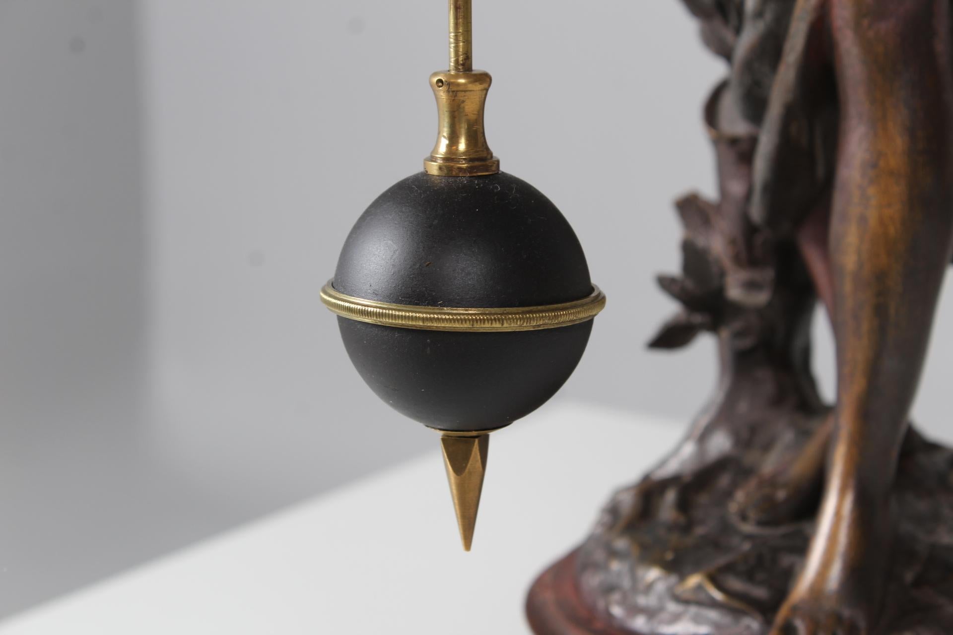Antike Mystery-Kaminuhr, Mysterieuse Pendule, Frankreich, um 1900 4