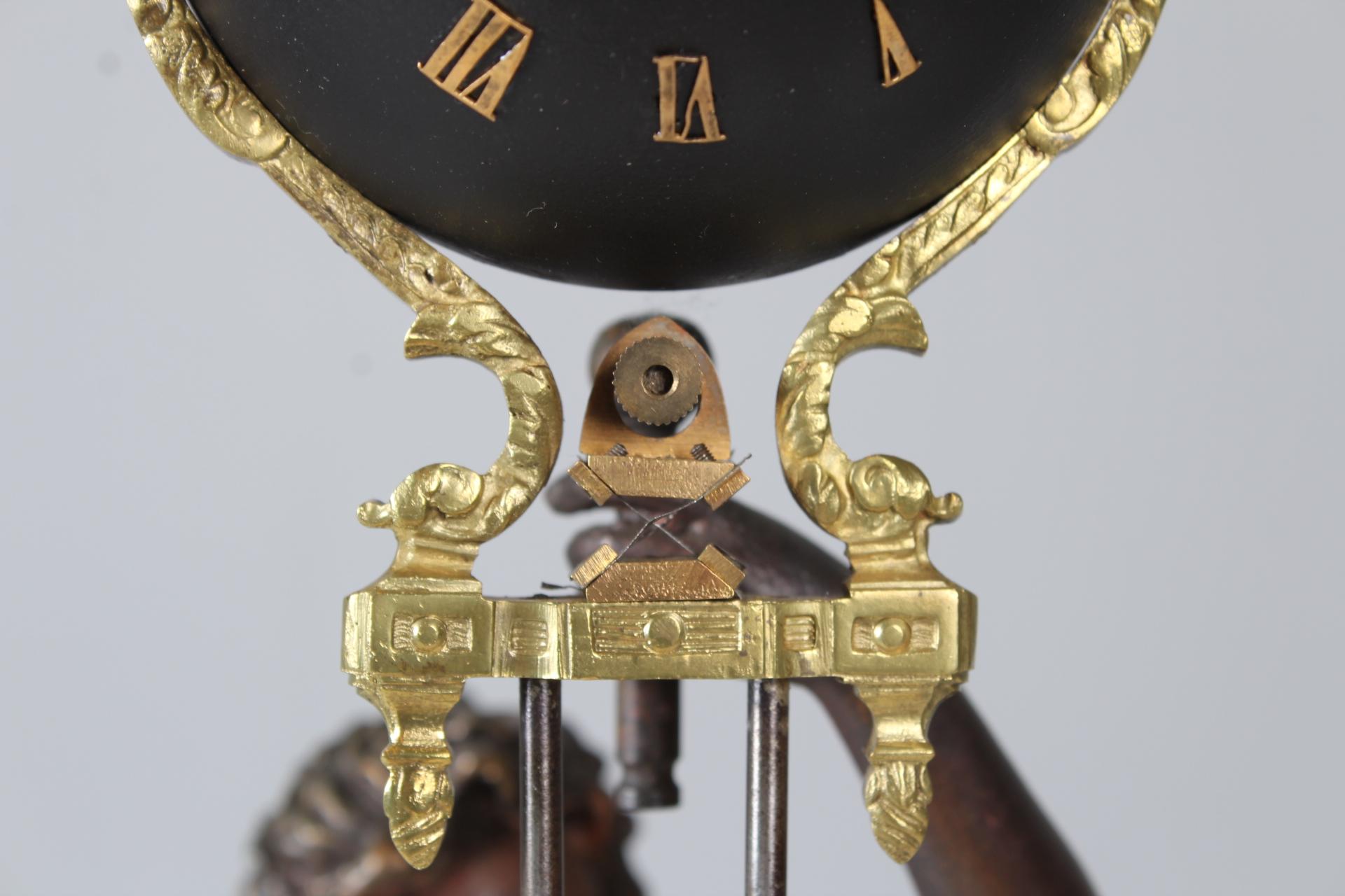 Antike Mystery-Kaminuhr, Mysterieuse Pendule, Frankreich, um 1900 (Art nouveau)