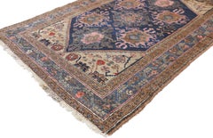 Antique Nahavand Hamadan Persian Rug with Modern Style