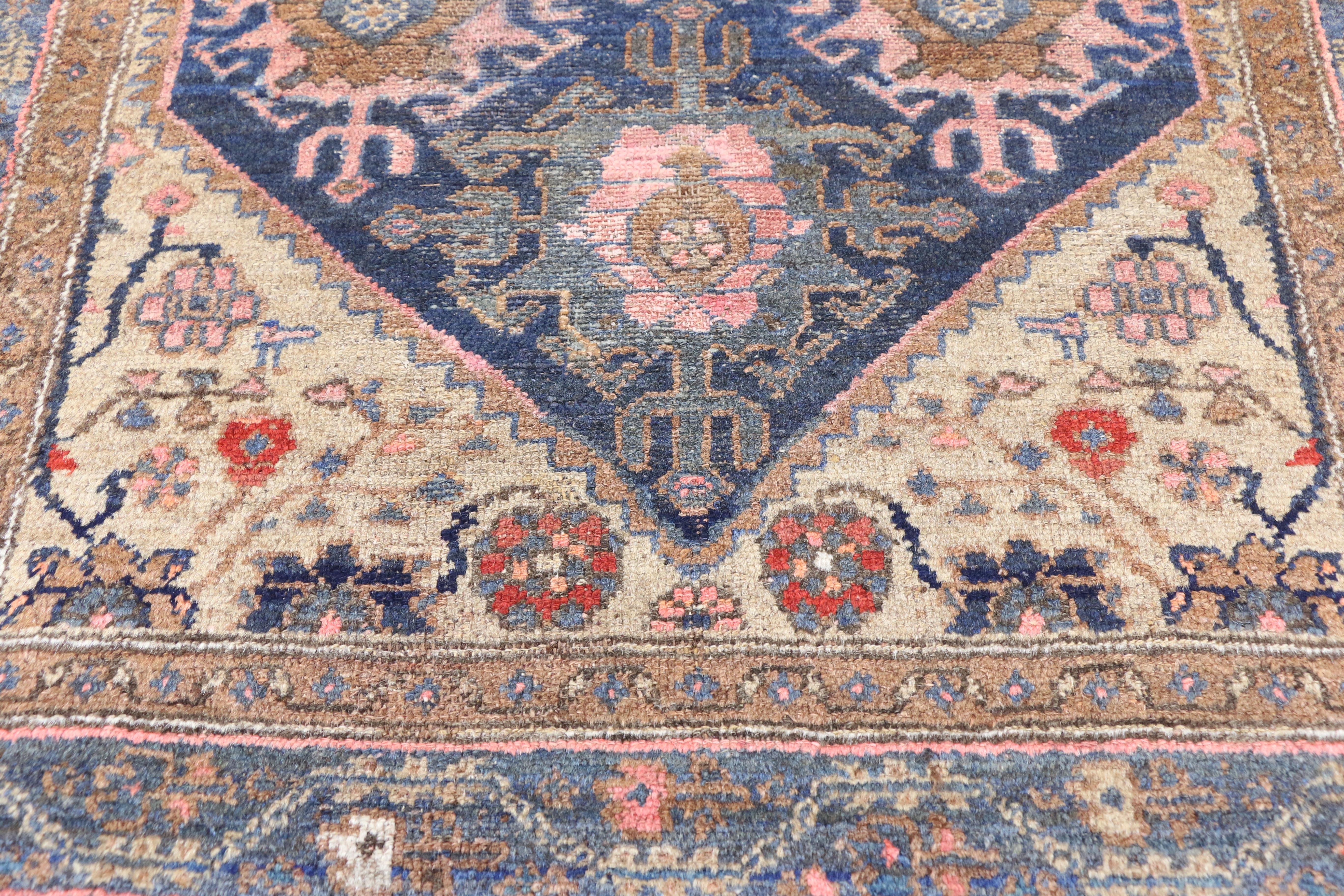 Antique Nahavand Hamadan Persian Rug with Modern Style In Good Condition In Dallas, TX