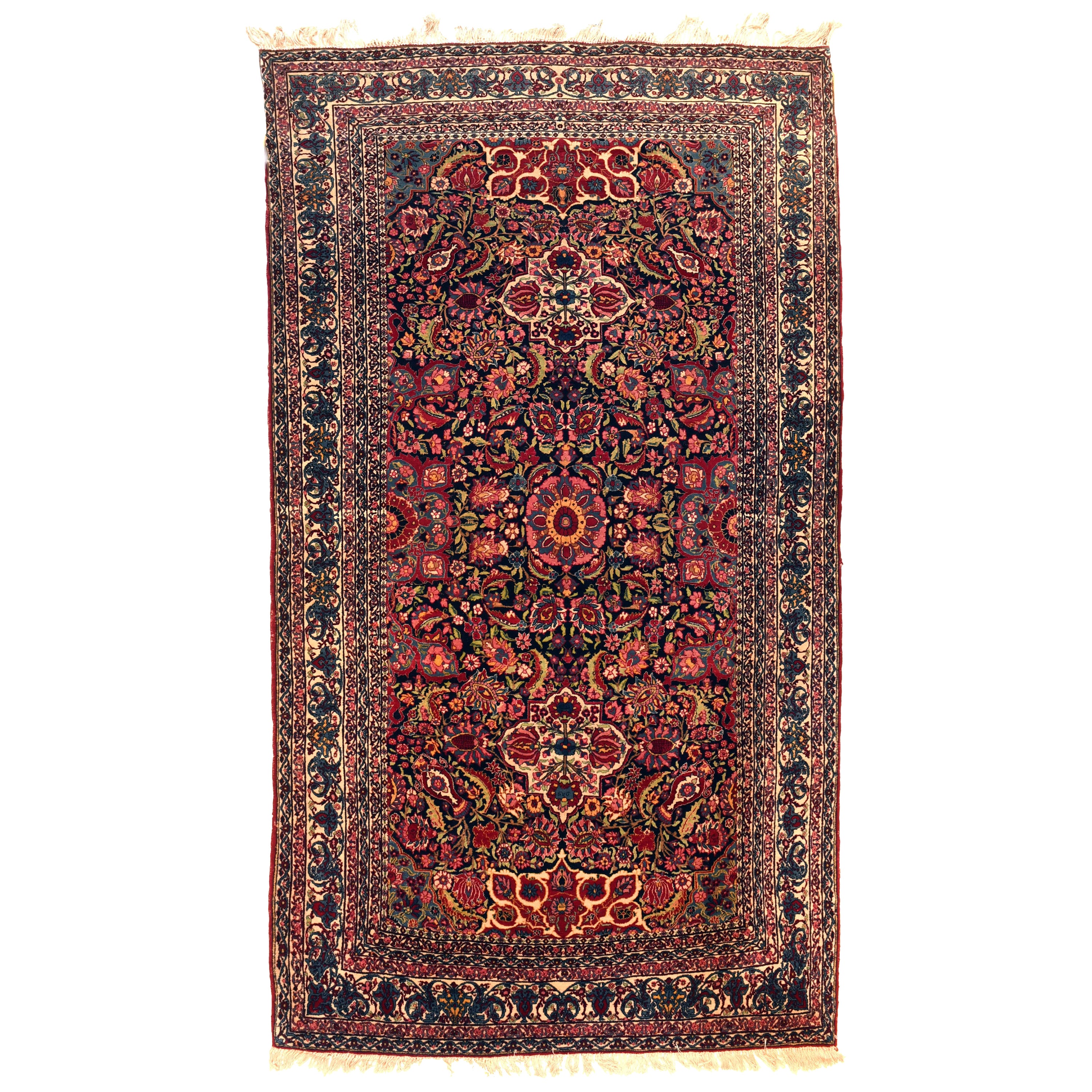 Antiker Nain Toudeshk Teppich 4'9'' x 8'5''